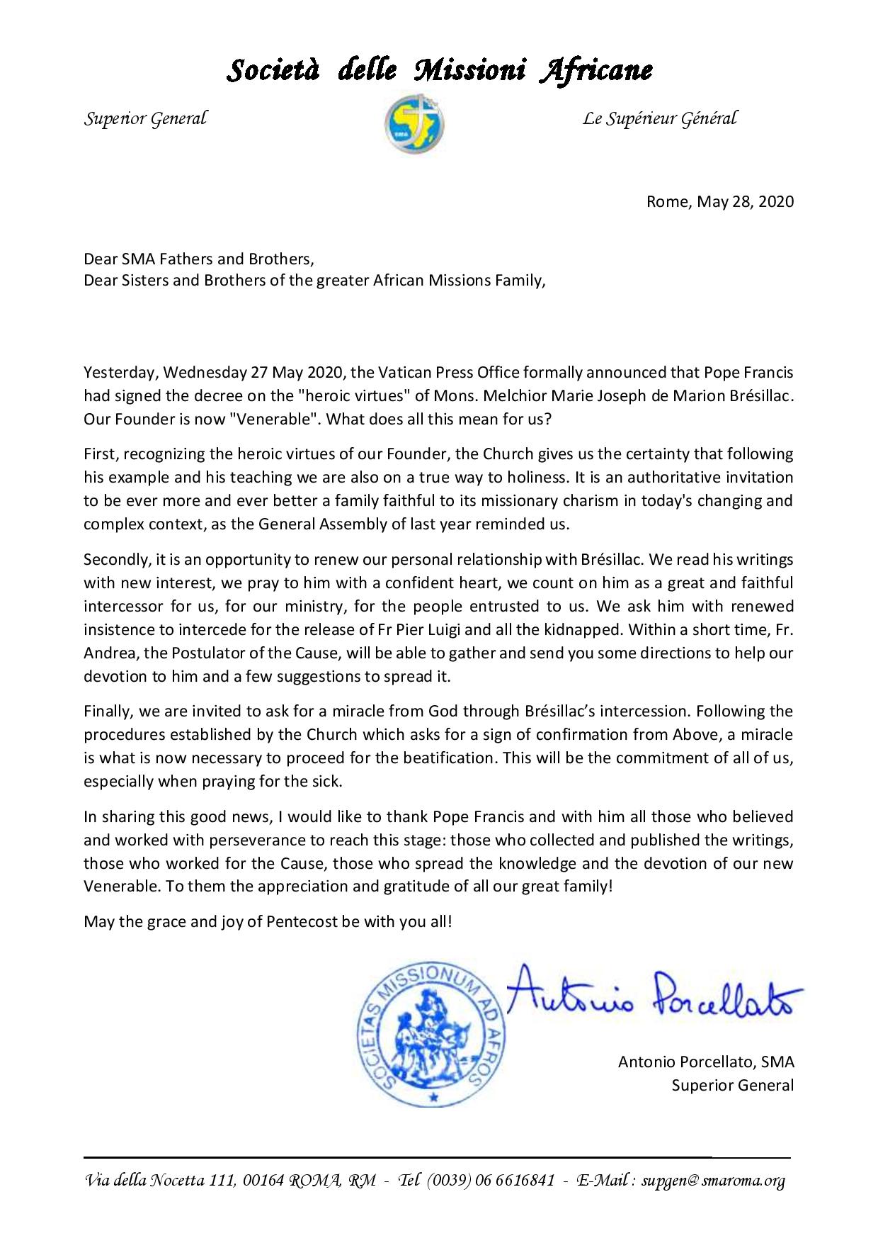 Our Founder is now “Venerable!”